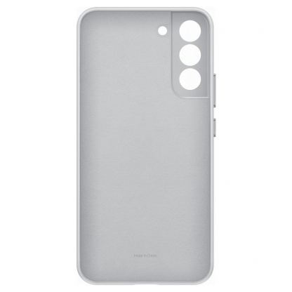 Samsung Leather Cover EF-VS906LJ - оригинален кожен кейс (естествена кожа) за Samsung Galaxy S22 Plus (сив) 4