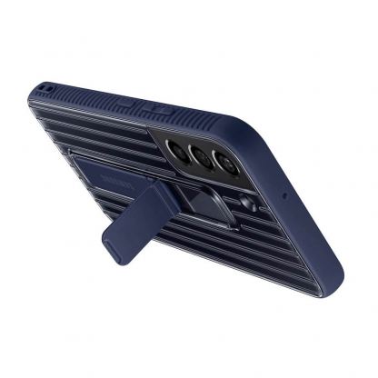 Samsung Protective Standing Cover EF-RS901CNEGWW - оригинален хибриден кейс за Samsung Galaxy S22 (тъмносин) 5