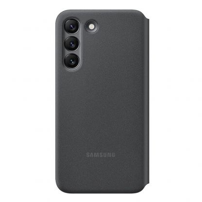 Samsung LED View Cover EF-NS901PB - оригинален калъф през който виждате информация от дисплея за Samsung Galaxy S22 (черен) 2