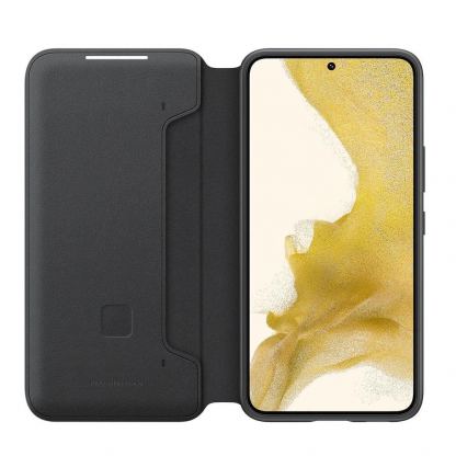 Samsung LED View Cover EF-NS901PB - оригинален калъф през който виждате информация от дисплея за Samsung Galaxy S22 (черен) 3