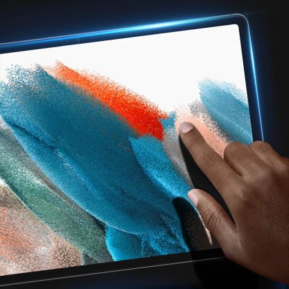 DUX DUCIS Case Friendly Tough Tempered Glass Protector - калено стъклено защитно покритие за дисплея на Samsung Galaxy Tab A8 10.5 (2022) (прозрачен) 5