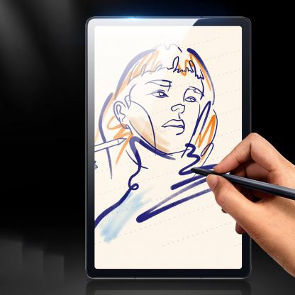 DUX DUCIS Case Friendly Tough Tempered Glass Protector - калено стъклено защитно покритие за дисплея на Samsung Galaxy Tab A8 10.5 (2022) (прозрачен) 10