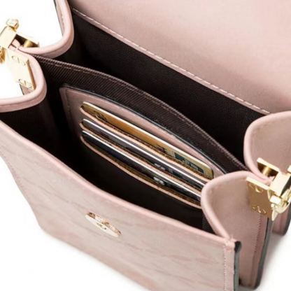 Fancy Handmade Bag Case Model 1 With Shoulder Strap - малка и компактна чанта с презрамка (светлорозов) 6