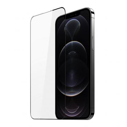 Dux Ducis 10D Case Friendly Full Coveraged Tempered Glass - калено стъклено защитно покритие за целия дисплей на iPhone 13, iPhone 13 Pro (черен-прозрачен)