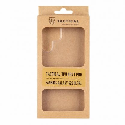 Tactical TPU Cover - силиконов (TPU) калъф за Samsung Galaxy S22 Ultra (прозрачен)  3