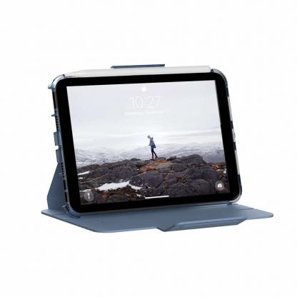 Urban Armor Gear U Lucent Case - удароустойчив хибриден кейс от най-висок клас за iPad mini 6 (2021) (син-прозрачен) 4
