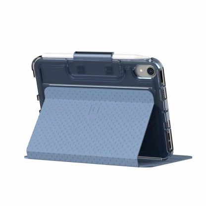 Urban Armor Gear U Lucent Case - удароустойчив хибриден кейс от най-висок клас за iPad mini 6 (2021) (син-прозрачен) 6