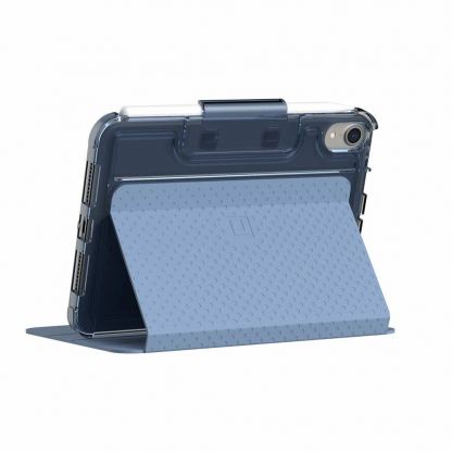 Urban Armor Gear U Lucent Case - удароустойчив хибриден кейс от най-висок клас за iPad mini 6 (2021) (син-прозрачен) 7