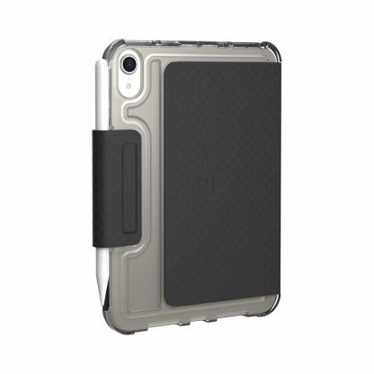 Urban Armor Gear U Lucent Case - удароустойчив хибриден кейс от най-висок клас за iPad mini 6 (2021) (черен-прозрачен) 3