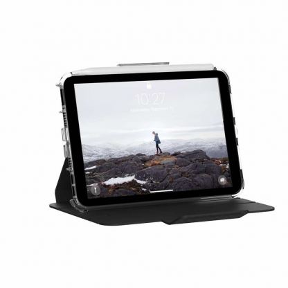 Urban Armor Gear U Lucent Case - удароустойчив хибриден кейс от най-висок клас за iPad mini 6 (2021) (черен-прозрачен) 4