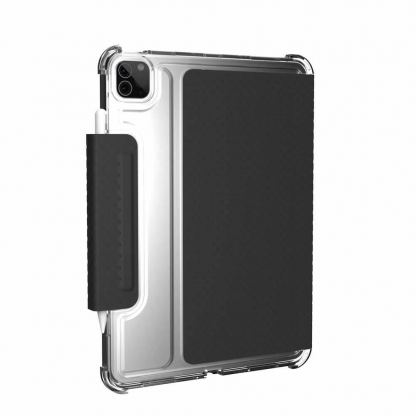 Urban Armor Gear U Lucent Case - удароустойчив хибриден кейс от най-висок клас за iPad Air 5 (2022), iPad Air 4 (2020), iPad Pro 11 (2020), iPad Pro 11 (2018) (черен-прозрачен) 4
