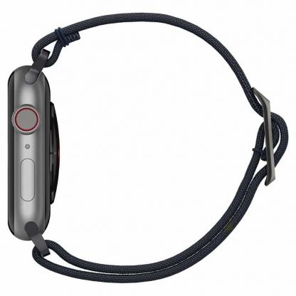 Spigen Fit Lite Band - лека текстилна каишка за Apple Watch 42мм, 44мм, 45мм (тъмносин) 2