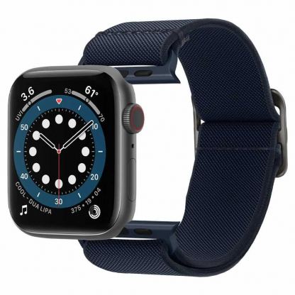 Spigen Fit Lite Band - лека текстилна каишка за Apple Watch 42мм, 44мм, 45мм (тъмносин) 7