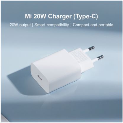 Xiaomi Mi Charger USB-C 20W PD - захранване за ел. мрежа 20W с USB-C изход и технология за бързо зареждане (бял) 4