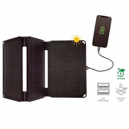 4smarts Foldable Solar Panel VoltSolar 20W Dual USB-A Ports - сгъваем соларен панел зареждащ директно вашето устройство от слънцето