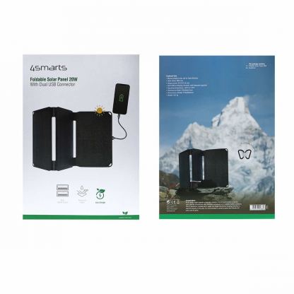 4smarts Foldable Solar Panel VoltSolar 20W Dual USB-A Ports - сгъваем соларен панел зареждащ директно вашето устройство от слънцето 11