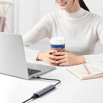 Ugreen USB-A Multifunctional Hub - мултифункционален хъб за свързване на допълнителна периферия за устройства с USB-A (тъмносив) 13