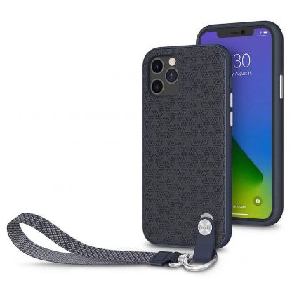 Moshi Altra SnapTo Case - стилен удароустойчив кейс за iPhone 12, iPhone 12 Pro (тъмносин) 5