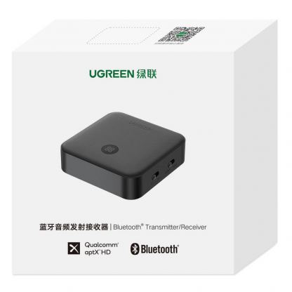 Ugreen 2 in 1 Bluetooth 5.0 Audio Receiver & Transmitter - аудио трансмитер и рисийвър за безжично прехвърляне на аудио (черен) 5