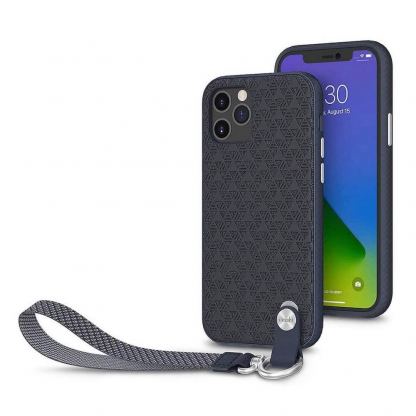 Moshi Altra SnapTo Case - стилен удароустойчив кейс за iPhone 12 mini (тъмносин) 5