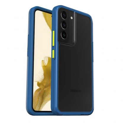 Lifeproof See Case - хибриден удароустойчив кейс за Samsung Galaxy S22 (син-прозрачен) 2