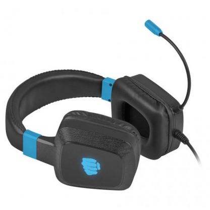 Fury Backlit Gaming Headset Raptor NFU-1584 - USB гейминг слушалки с подцветка и микрофон за PC (черен-син) 2