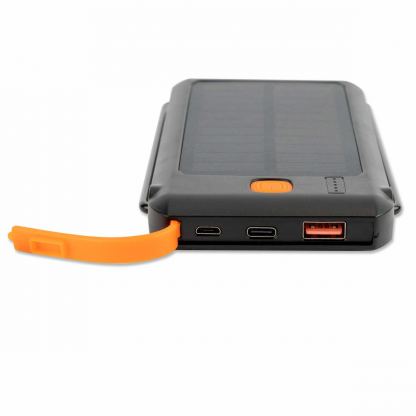 4smarts Solar Power Bank TitanPack Flex 10000mAh - соларна удароустойчива външна батерия с USB-A, USB-C изход и фенер  11