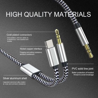4smarts MatchCord Active USB-C Male to 2x3.5 mm Male Cable - активен кабел USB-C мъжко към 2x3.5 мм мъжко за устройства с USB-C порт (100 см) (черен) 7