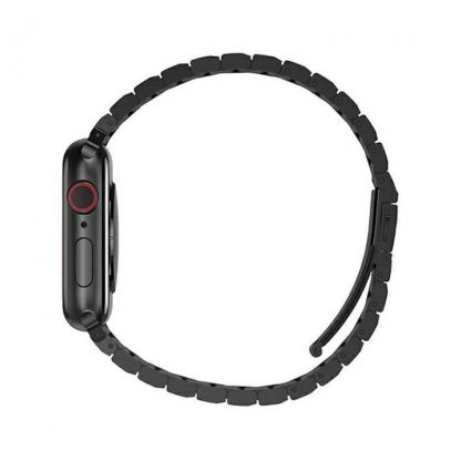 Uniq Strova Stainless Steel Band - стоманена каишка за Apple Watch 42мм, 44мм, 45мм (тъмносив) 3