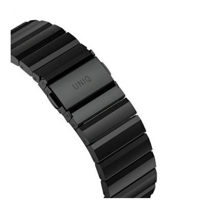 Uniq Strova Stainless Steel Band - стоманена каишка за Apple Watch 42мм, 44мм, 45мм (тъмносив) 4
