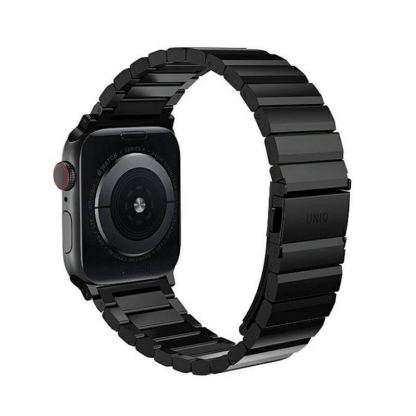 Uniq Strova Stainless Steel Band - стоманена каишка за Apple Watch 42мм, 44мм, 45мм (тъмносив) 5