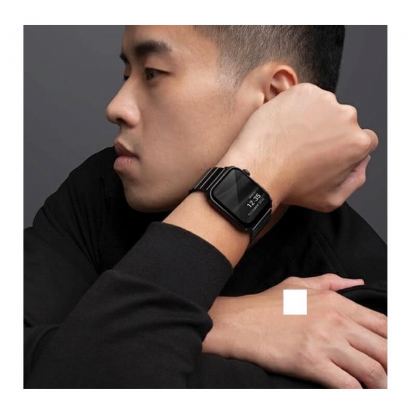 Uniq Strova Stainless Steel Band - стоманена каишка за Apple Watch 42мм, 44мм, 45мм (тъмносив) 7