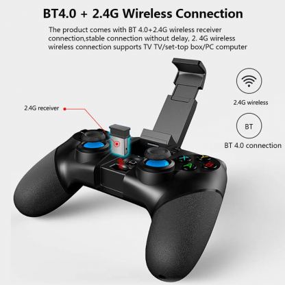 iPega PG-9156 Batman Bluetooth Gamepad Wireless Controller - универсален безжичен геймпад контролер (черен) 5