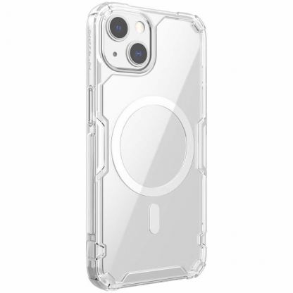 Nillkin Nature TPU Pro Magnetic Case - хибриден удароустойчив кейс с MagSafe за iPhone 13 (прозрачен) 2
