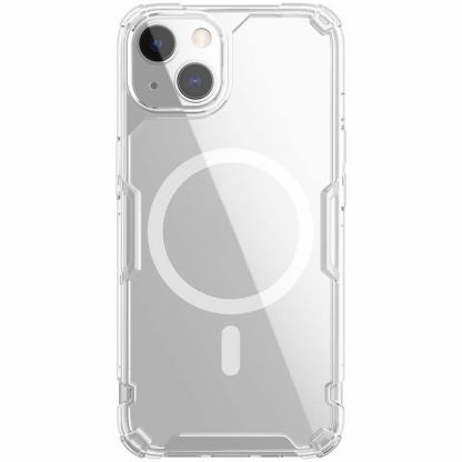 Nillkin Nature TPU Pro Magnetic Case - хибриден удароустойчив кейс с MagSafe за iPhone 13 (прозрачен) 7