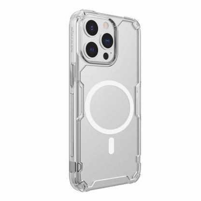 Nillkin Nature TPU Pro Magnetic Case - хибриден удароустойчив кейс с MagSafe за iPhone 13 Pro (прозрачен) 3