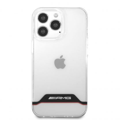 AMG Red Stripes Hard Case - дизайнерски кейс с висока защита за iPhone 13 Pro Max (прозрачен) 2