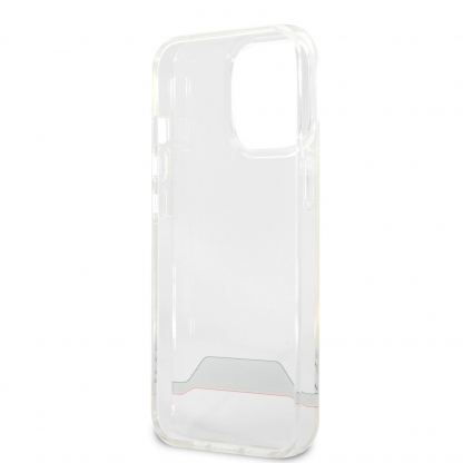 AMG Red Stripes Hard Case - дизайнерски кейс с висока защита за iPhone 13 Pro Max (прозрачен) 5