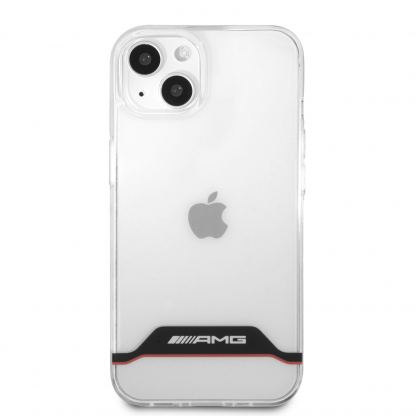 AMG Red Stripes Hard Case - дизайнерски кейс с висока защита за iPhone 13 (прозрачен) 2
