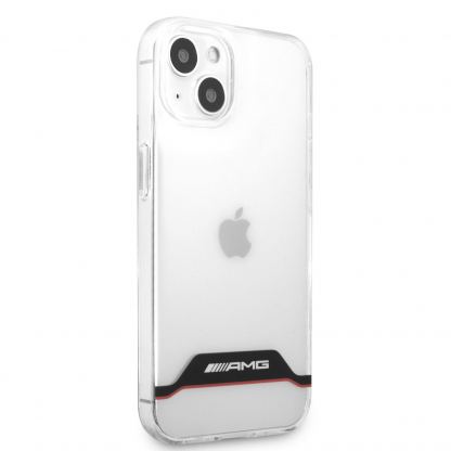 AMG Red Stripes Hard Case - дизайнерски кейс с висока защита за iPhone 13 (прозрачен) 3