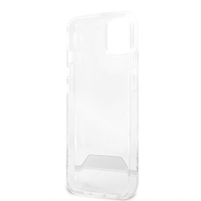 AMG White Stripes Hard Case - дизайнерски кейс с висока защита за iPhone 13 mini (прозрачен) 5