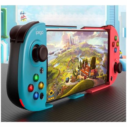 iPega PG-9217B Bluetooth Gamepad Wireless Controller - универсален безжичен геймпад контролер (червен-син) 4