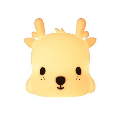 Bedside Night Lamp Deer - силиконова детска нощна лампа с два вида светлина (бял) 5