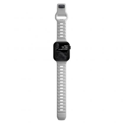 Nomad Sport Strap V2 - силиконова каишка за Apple Watch 42мм, 44мм, 45мм (сив) 7
