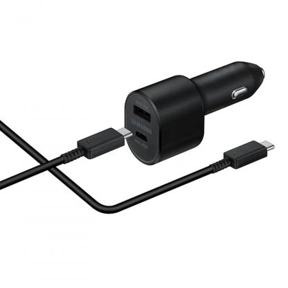 Samsung Super Fast Dual Car Charger (45W+15W) (EP-L5300XBEGWW) - оригинално зарядно за кола с USB-C и USB изходи за зареждане на мобилни устройства (черен) (bulk) 3