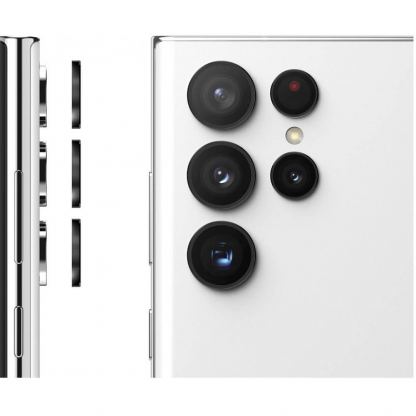 Ringke Metal Camera Lens Frame Glass - предпазни стъклени лещи за камерата на Samsung Galaxy S22 Ultra (черен) 3