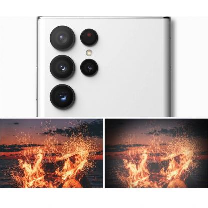 Ringke Metal Camera Lens Frame Glass - предпазни стъклени лещи за камерата на Samsung Galaxy S22 Ultra (черен) 7