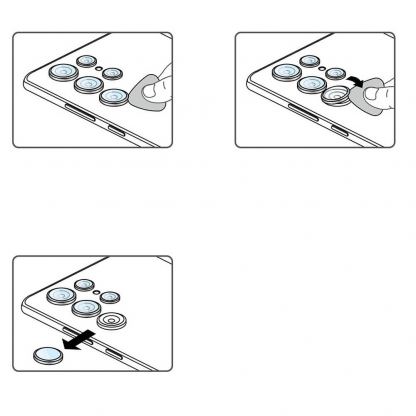 Ringke Metal Camera Lens Frame Glass - предпазни стъклени лещи за камерата на Samsung Galaxy S22 Ultra (черен) 11