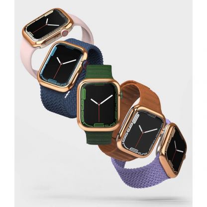 Ringke Bezel Styling Stainless Steel - рамка от неръждаема стомана с висока степен на защита за Apple Watch 7 41мм (златист) 4