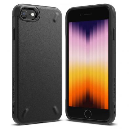 Ringke Onyx Case - силиконов (TPU) калъф за iPhone SE (2022), iPhone SE (2020), iPhone 8, iPhone 7 (черен)